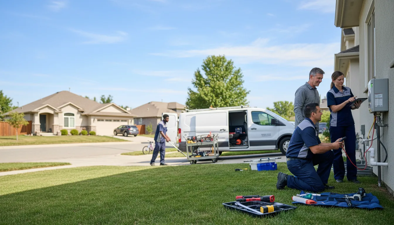 Tankless water heater service in Dorchester, IA